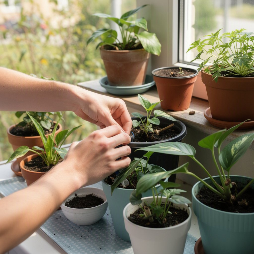 Prepare as plantas antes de instalar a irrigação