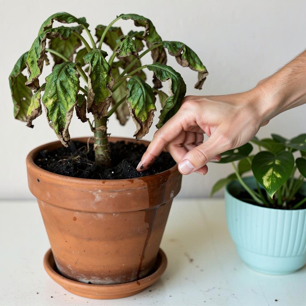 Plantas murchas com terra úmida: como avaliar antes de regar mais