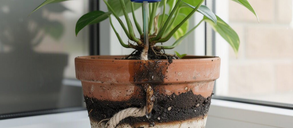 Vaso encharcado com irrigação automática: diagnóstico e ajustes
