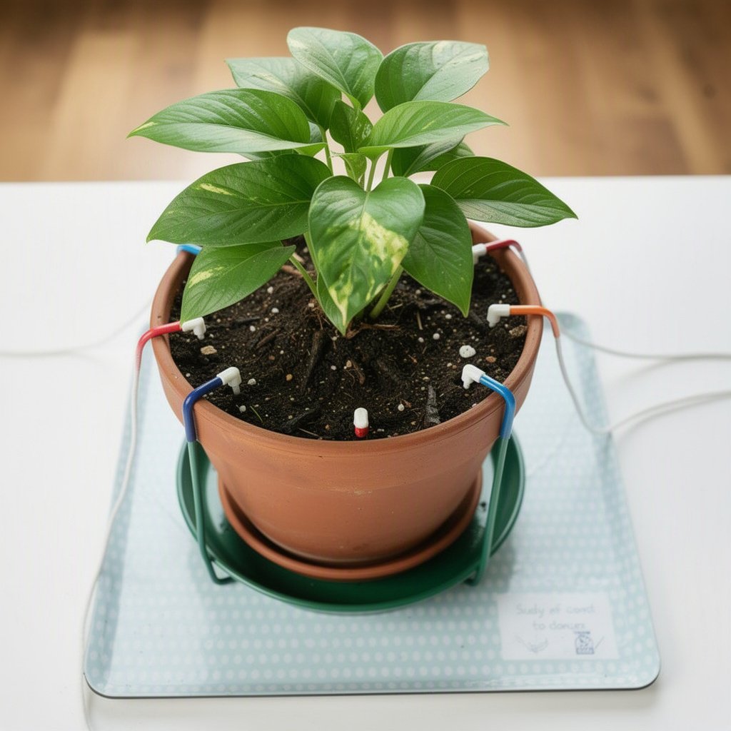 Onde posicionar gotejadores para molhar o vaso por igual