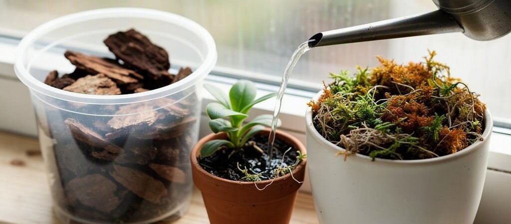 Como regar orquídeas considerando vaso e substrato