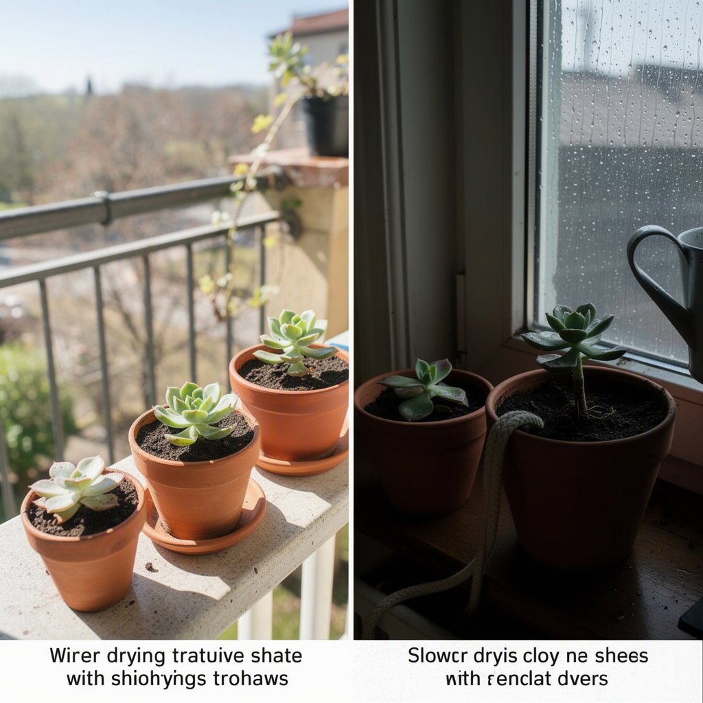 Como ajustar a rega ao clima e à luz